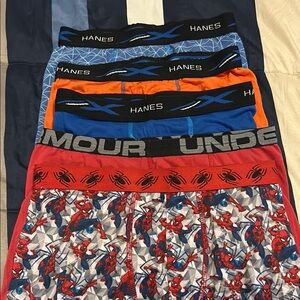 Boys YXL lot-Boxer Briefs in Blue and Orange with Comfortable Fit